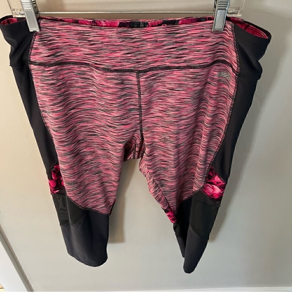 Avia capri leggings size XL hot pink gray - Picture 2 of 16